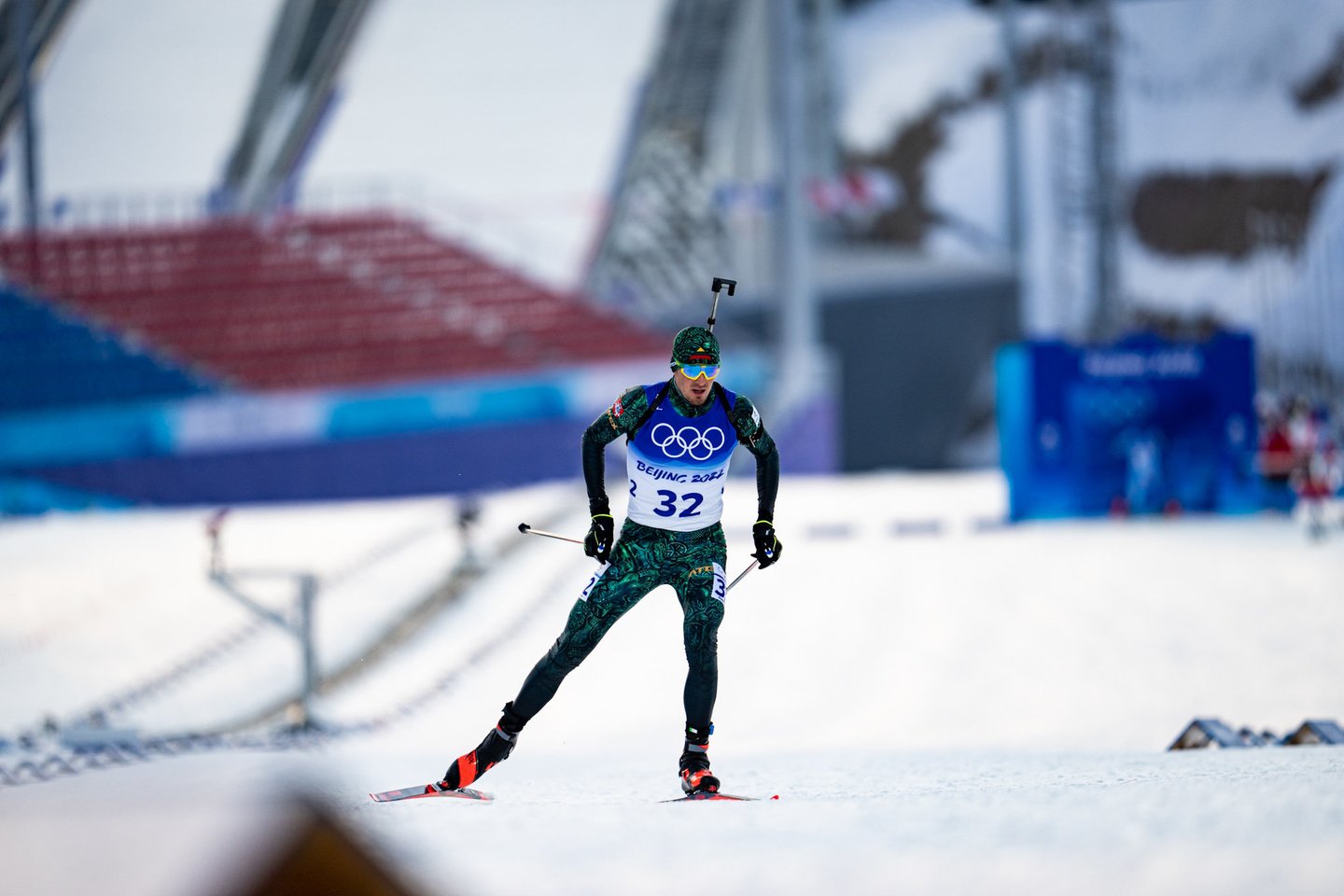 Vytautas Strolia 10 km sprinto varžybose.<br>V.Dranginio nuotr.