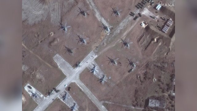 JAV pasidalijo palydovinėmis nuotraukomis: užfiksuoti kariniai judėjimai aplink Ukrainą