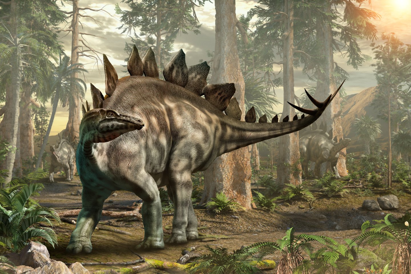  Atrastas kreidos periode gyvenęs krokodilas, o jo skrandyje – suvalgytas dinozauras. <br> 123rf iliustr.