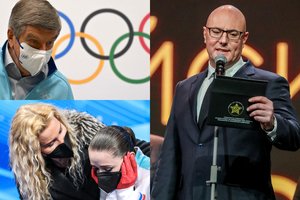 Apie elgesį su K. Valijeva prakalbusiam olimpinio komiteto vadovui Th. Bachui – aštrūs kirčiai iš Rusijos