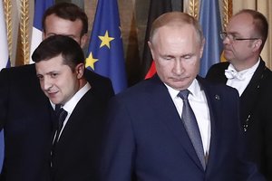 V. Zelenskis kviečia V. Putiną susitikti, kad būtų išvengta invazijos į Ukrainą
