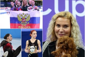 Į Rusiją sugrįžusi E. Tutberidzė šlovino savo čiuožėjas: K. Valijevą „puolė šakalai“, A. Trusova – „tarsi J. Gagarinas“