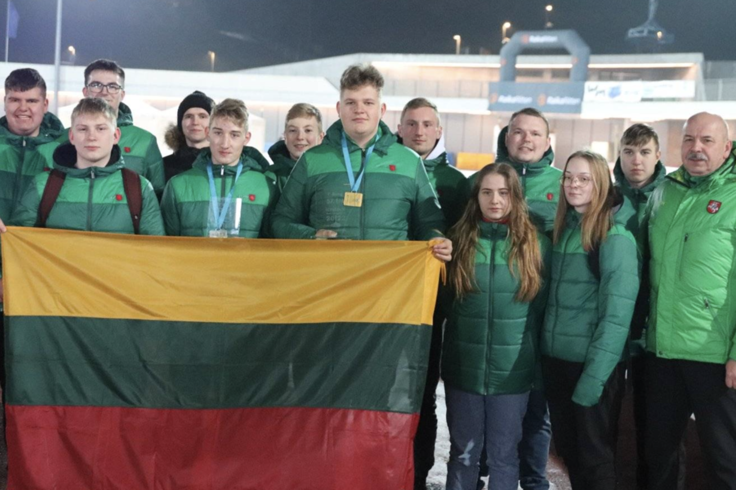 Lietuvai atstovavo sportininkai iš Lazdijų. <br> Ž.Eidukaičio nuotr.