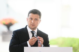 Kijeve – V. Zelenskio padėka Lietuvai: vertiname savo draugų pastangas