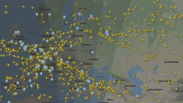Rusijai pradėjus karinę operaciją Ukrainoje, lėktuvai krypsta nuo šalies: uždaryta oro erdvė