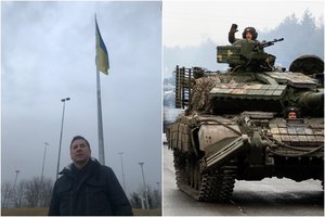 Ukrainos gatvėse pamatytas vaizdas stebina lietuvį: ukrainiečiai nesislepia, o vaikšto su ginklais ir padeda