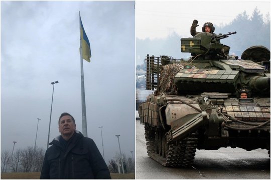 Ukrainos gatvėse pamatytas vaizdas stebina lietuvį: ukrainiečiai nesislepia, o vaikšto su ginklais ir padeda