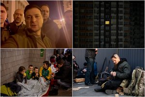 Antroji Rusijos atakos prieš Ukrainą para: numušti lėktuvai, derybos ir V. Zelenskio įspėjimas apie „už dieną sunkesnę naktį“