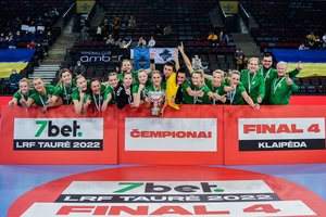 Kauno „Žalgirio“ rankininkės po ketverių metų pertraukos susigrąžino LRF taurę