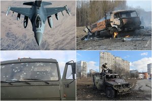 Ketvirtoji karo Ukrainoje diena: atėjus nakčiai Rusija puolimą iš Krymo pradėjo ir desantiniais laivais, ir bombonešiais