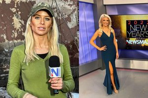 Gražuolė karo lauke dirbanti australų žurnalistė atkirto netikintiems karu