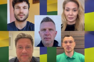 Solidarumą Ukrainai žinomi Lietuvos žmonės išreiškia su ašaromis akyse: „Su jumis iki paskutinio kraujo lašo“