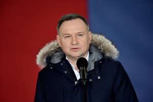 A. Duda: Lenkija neperduos naikintuvų Ukrainai