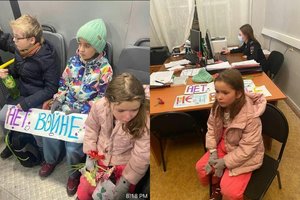 V. Putino režimas bijo net vaikų: sulaikė pradinukus, atėjusius padėti gėlių prie ambasados