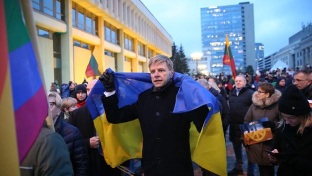 Į Rusijos ambasadą vedančiai bevardei gatvelei R. Šimašius suteikė Ukrainos Didvyrių vardą