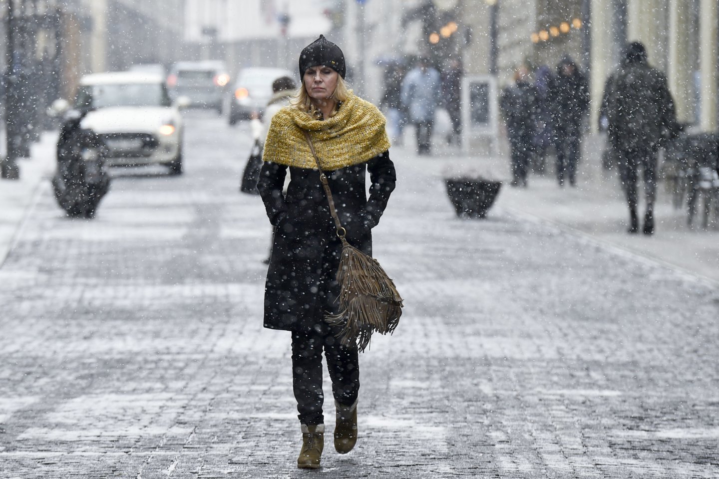 Temperatūra dienomis kils vos iki 4 laipsnių.