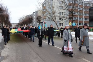 Ignaliniečiai neliko abejingi karui Ukrainoje: surengė jautrią palaikymo akciją