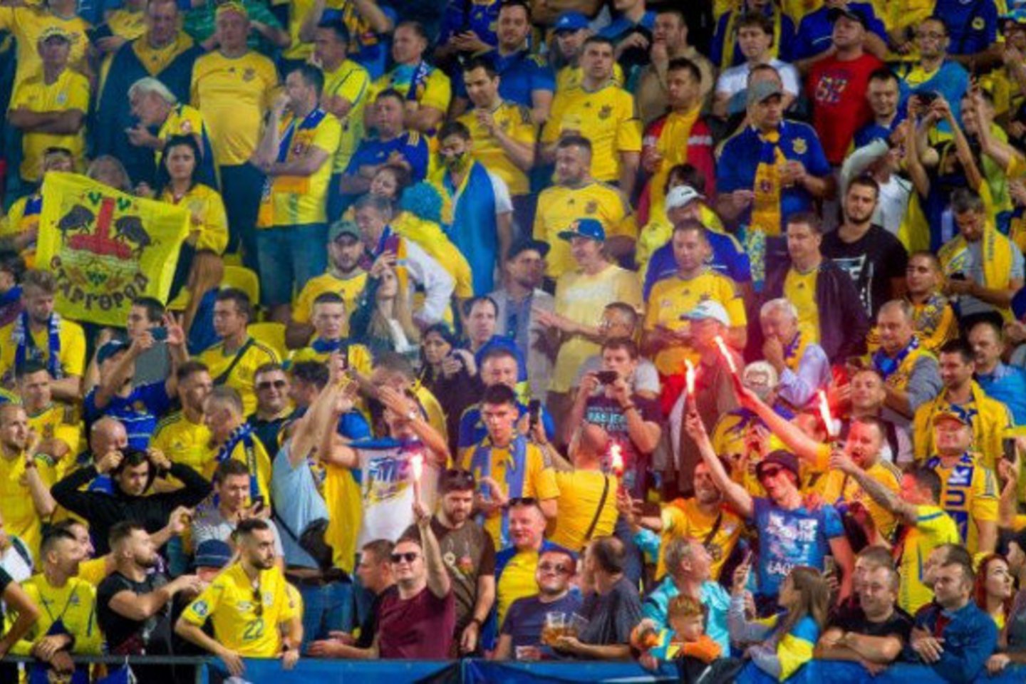 Ukrainos sirgaliai į futbolo rungtynes bus įleidžiami nemokamai.<br> E.Žaldario nuotr.