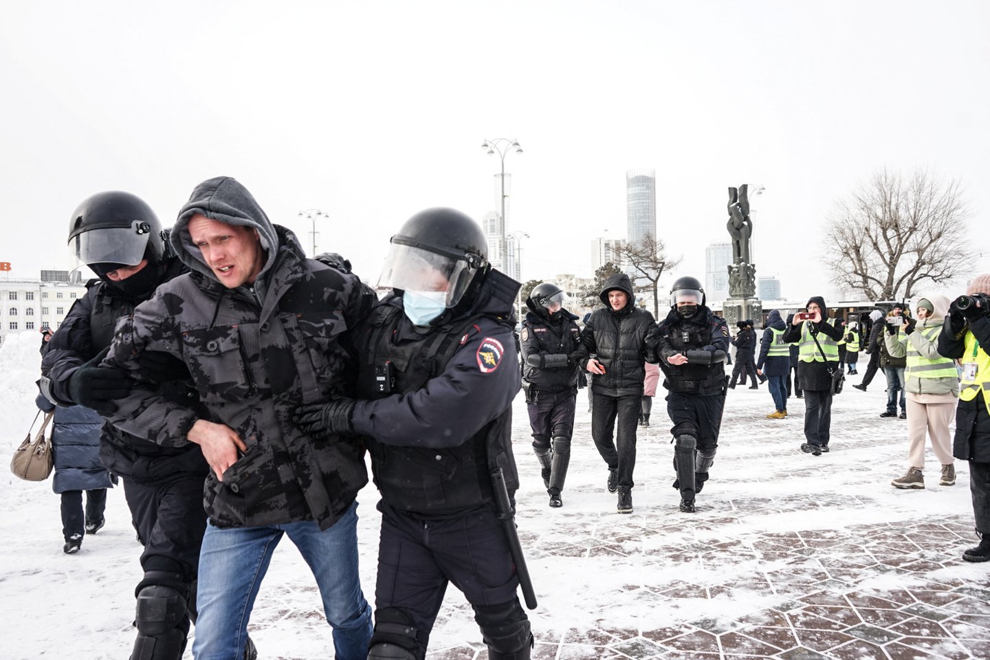  Protestas Rusijoje.<br> Reuters/Scanpix nuotr.