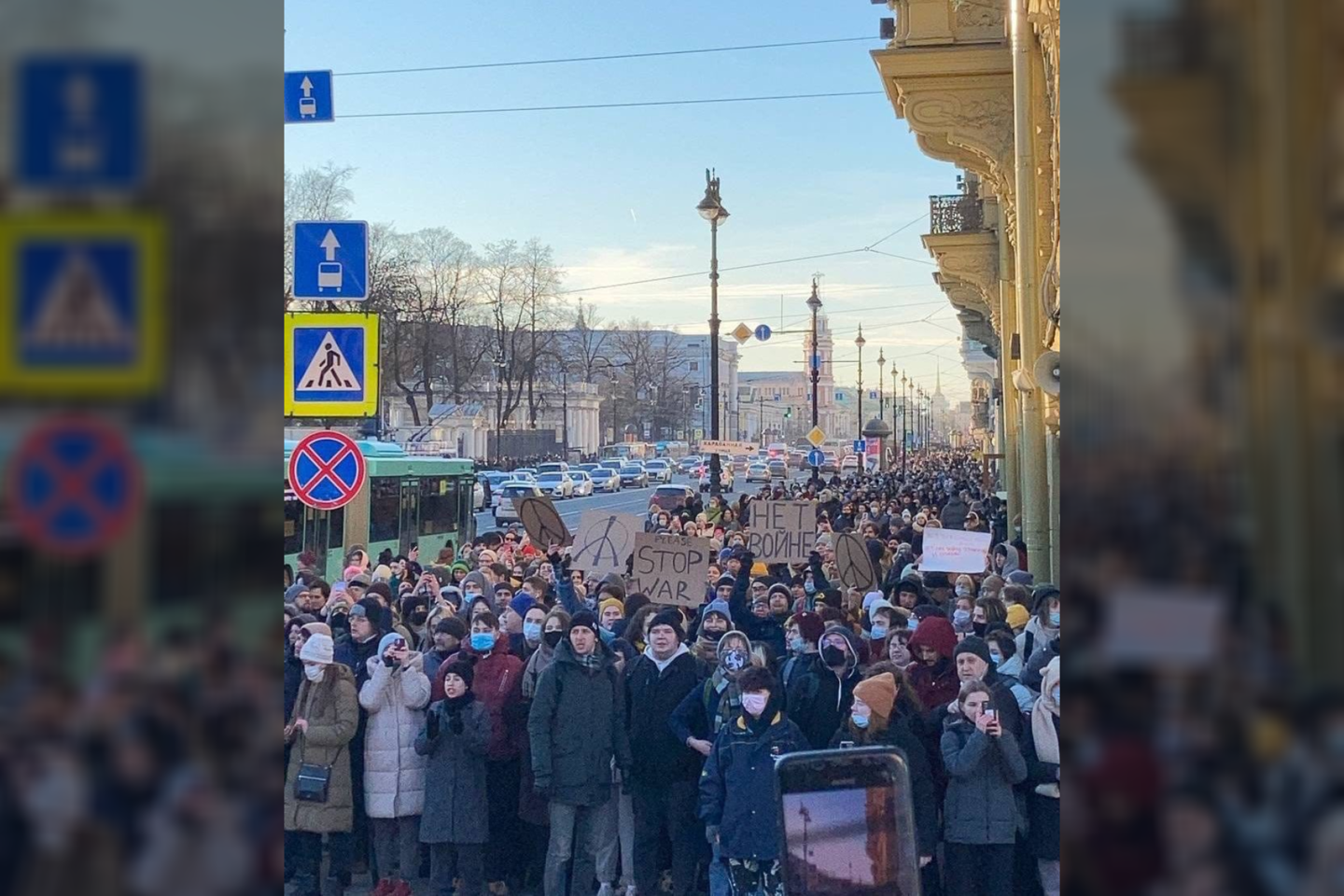 Protestas Rusijoje.<br>„Twitter“ nuotr.