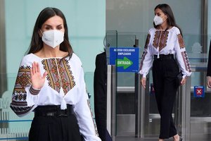 Ispanijos karalienė Letizia palaikymą Ukrainai išreiškė savaip