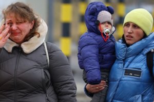 Lietuvoje jau užsiregistravo 3135 nuo karo bėgantys ukrainiečiai, daugiau nei trečdalis iš jų – vaikai