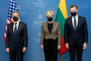 I. Šimonytė susitikusi su A. Blinkenu: Ukrainoje vyksta kova už tai, kaip atrodys pasaulis