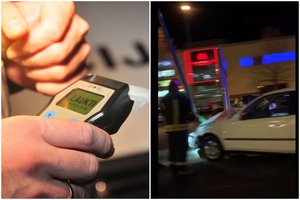 Klaipėdoje girto vairuotojo skrydis baigėsi atsitrenkus į apšvietimo stulpą: sustojo ties 3,3 promilėm