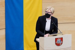 I. Šimonytės kalba Seime palydėta plojimais: „Esame laimingi, kad Lietuvai užteko drąsos įšokti į savo sėkmės traukinį“