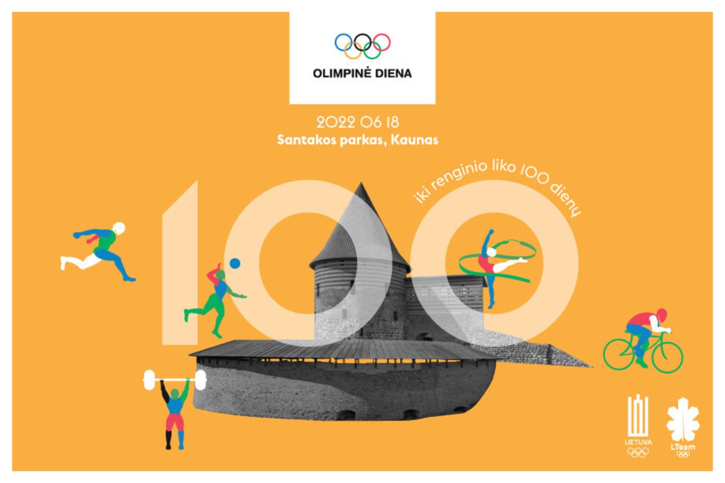  Iki Olimpinės dienos lika 100 dienų.