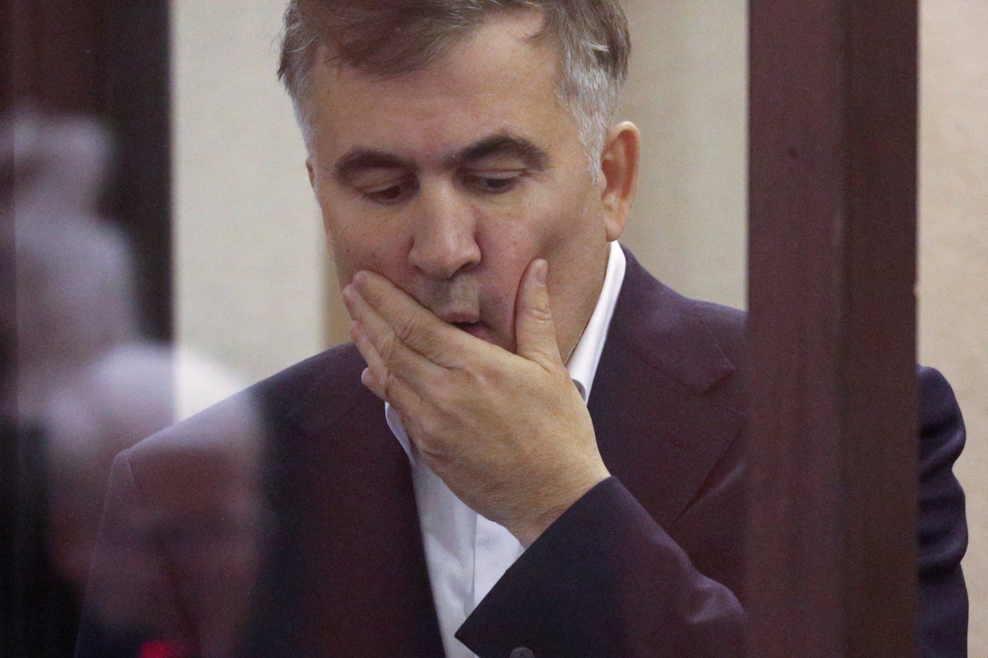  Michailas Saakašvilis.<br> Reuters/Scanpix nuotr.