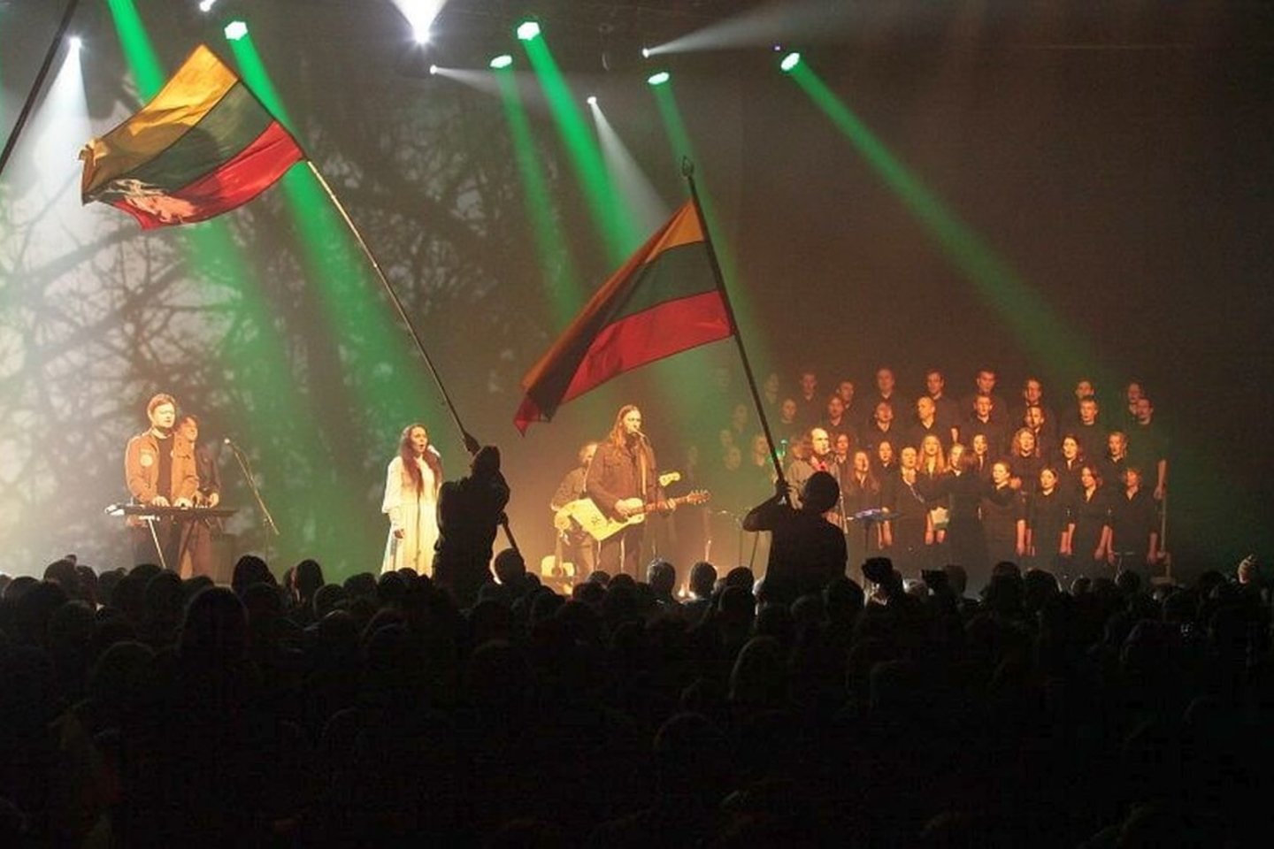 Grupės "Skylė" koncertas filme „Anapus laiko ir šviesos“.<br>R.Kuprio nuotr.