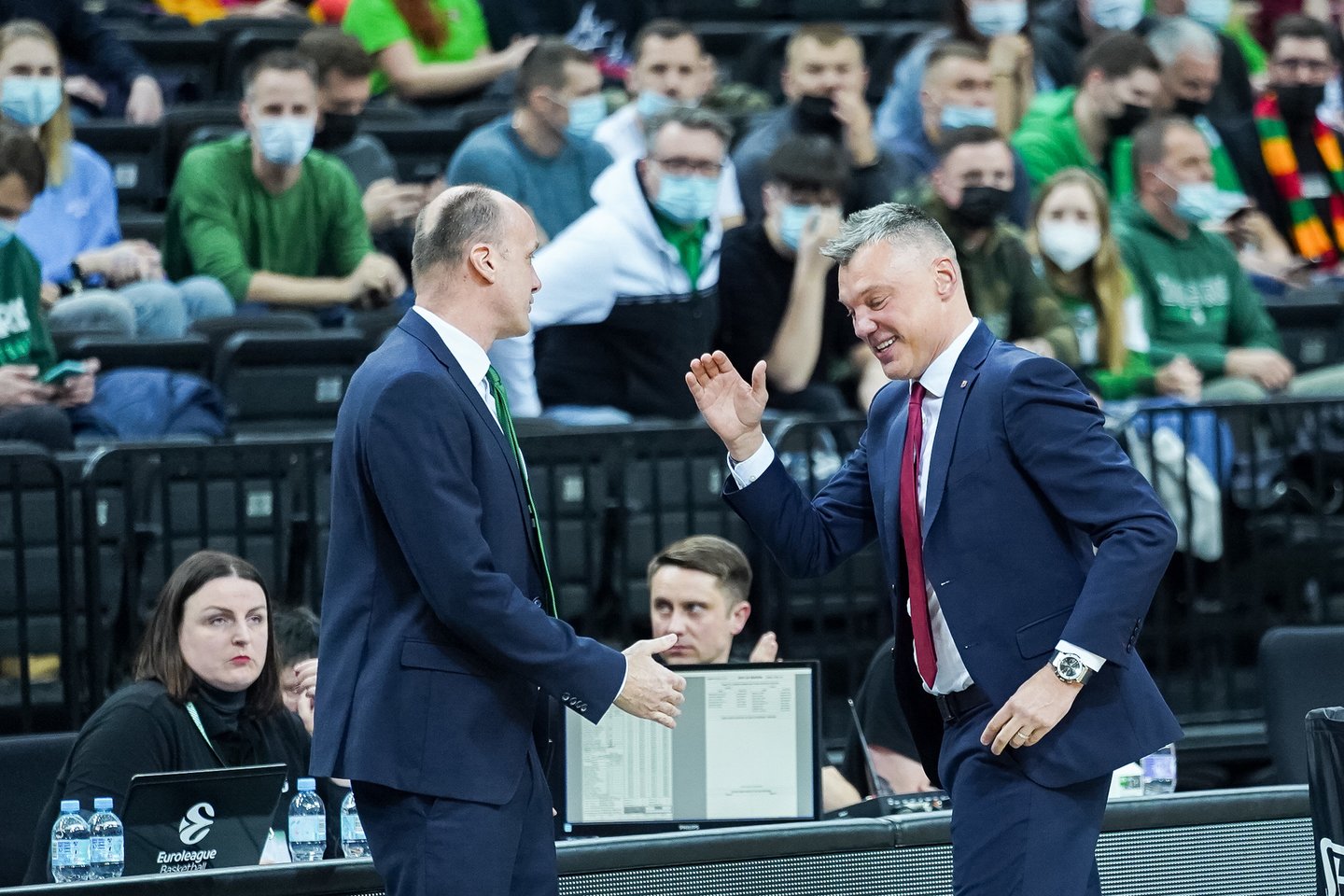 Š.Jasikevičiaus sugrįžimas: „Žalgiris“ – „Barcelona“.<br>G.Bitvinsko nuotr.