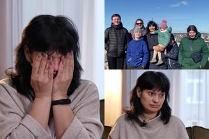 Į Lietuvą iš Ukrainos atvykusi „Mėlyna kaip apelsinas žemė“ herojė vos tramdė ašaras: „Vaikai negali patikėti, kad nebereikia bėgti“