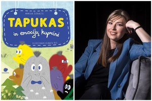 Knygos „Tapukas ir emocijų kuprinė“ autorė M. Žiūkaitė moko vaikus atpažinti ir reikšti jausmus