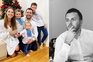 Ukrainos TV laidų vedėjas Grigorijus Rešetnikas žmonai skyrė jautrius žodžius