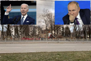 Karas Ukrainoje: J. Bidenas V. Putiną pavadino „karo nusikaltėliu“, Rusija numetė bombą ant žmones slėpusio Mariupolio teatro