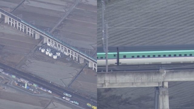Japonijoje kilus žemės drebėjimui nuo bėgių nulėkė greitasis traukinys: apie aukas nepranešama