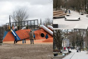 Klaipėdiečiai suplūdo į rekonstruotą Dangės skverą, tačiau dėl šios vietos jie turi nemažai priekaištų