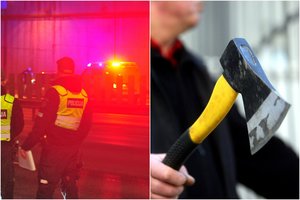 Lietuvoje – šiurpus chuliganų išpuolis: įsibrovę į autobusą ėmė mušti jaunuolius, keleiviams grasino kirviu