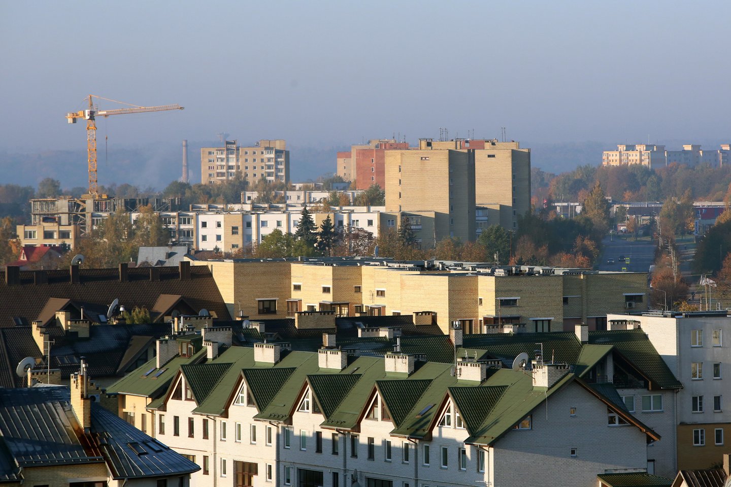 Lietuvai priimant vis daugiau karo pabėgėlių iš Ukrainos, būsto nuomos rinkoje surasti butą Vilniuje darosi nelengva.<br>M.Patašiaus nuotr.