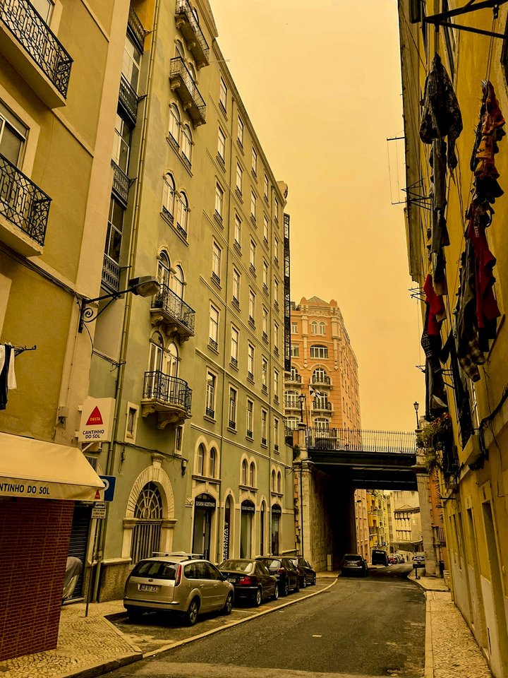 Smėlio audra Lisabonoje. <br>A.Ščiavinskaitės nuotr.