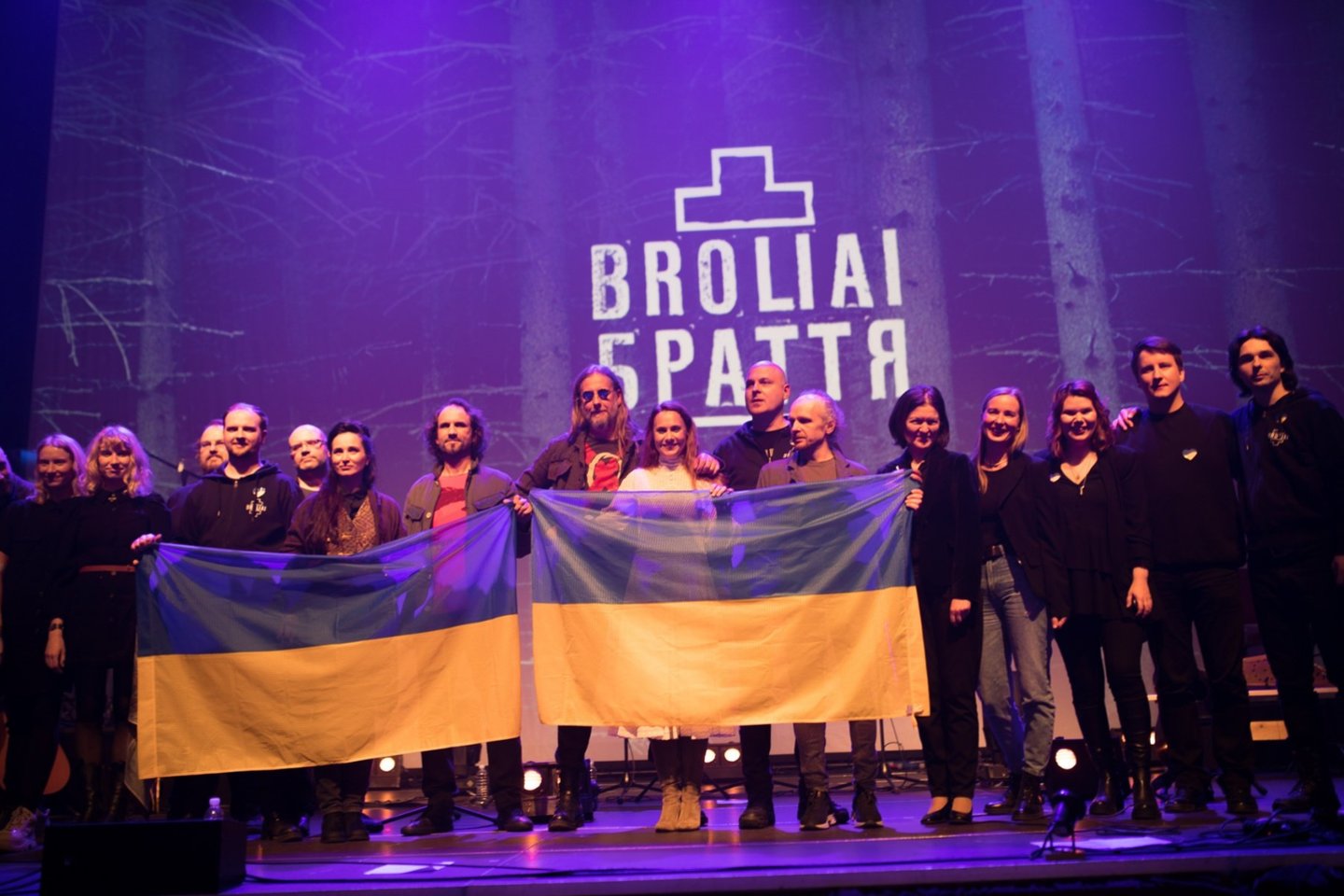  Koncerte „BROLIAI-БРАТТЯ“ – sveikinimas Lietuvai nuo Ukrainos muzikantų.<br> M.Vitėno nuotr.