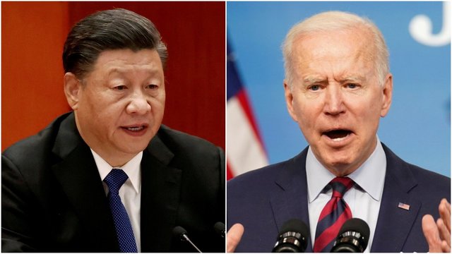 J. Bideno pokalbis su Xi Jinpingu: įspėjo, kokios būtų pasekmės remiant Rusiją