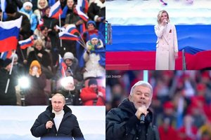 Propagandiniame koncerte – V. Putino demonstruojama prabanga ir Rusijos žvaigždžių moralinis skurdas