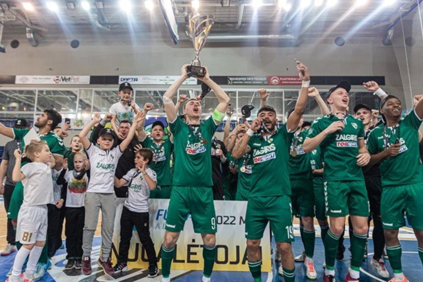  „Žalgirio“ salės futbolininkai laimėjo visas 24 rungtynes.<br> LFF nuotr.