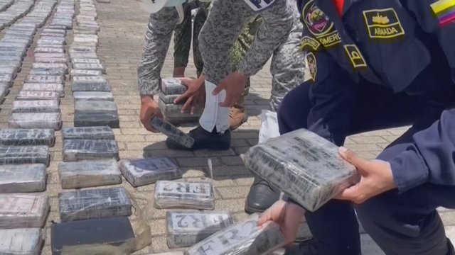 Kolumbijoje konfiskuotos kelios tonos kokaino: vertė siekia 120 mln. JAV dolerių