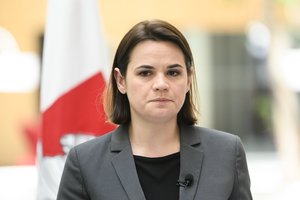 S. Cichanouskaja: Baltarusija yra okupuota Rusijos, bet paprasti žmonės palaiko Ukrainą