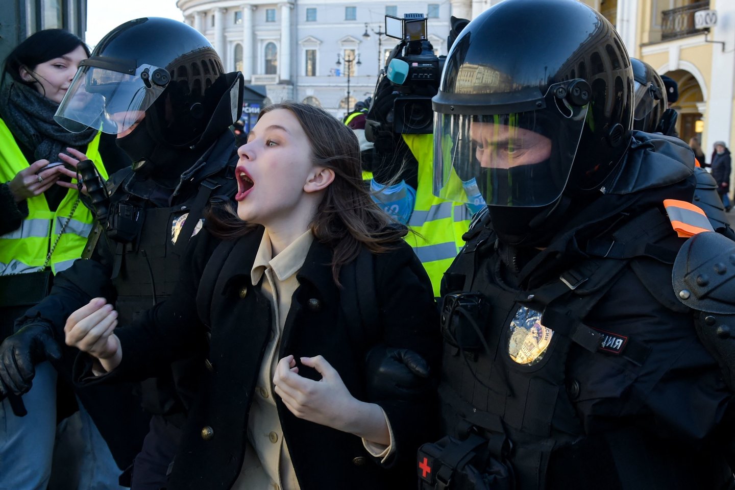 Protestai Rusijoje.<br>AFP/Scanpix nuotr.