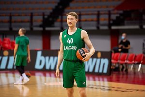 Karjeros kryžkelėje atsidūręs Marius Grigonis pluša „Žalgirio“ arenoje